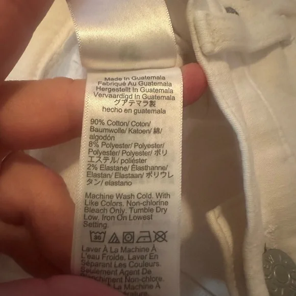 4 Button White J. Crew pants. Size 33 - Picture 6 of 10